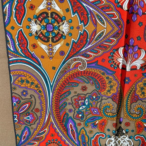 Vintage Christian Dior Silk Paisley Scarf - Picture 6 of 13